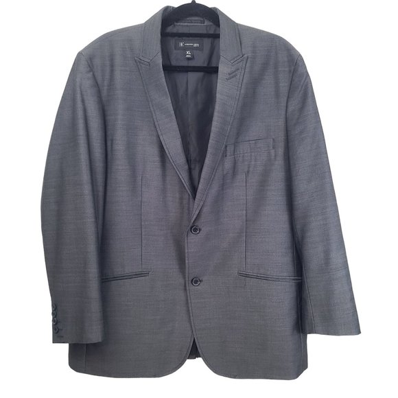 I.N.C. International Concepts Slim Fit Mens Gray Size XL Suit Jacket Blazer - Picture 1 of 10